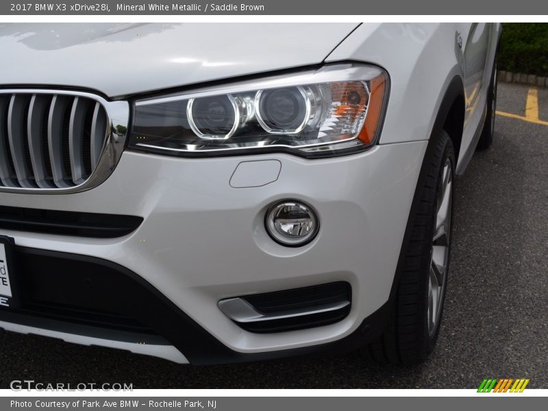Mineral White Metallic / Saddle Brown 2017 BMW X3 xDrive28i