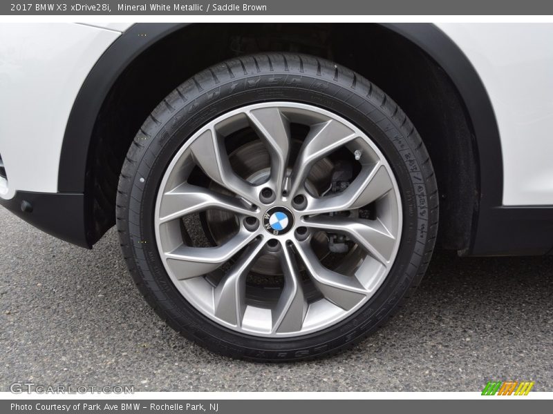 Mineral White Metallic / Saddle Brown 2017 BMW X3 xDrive28i