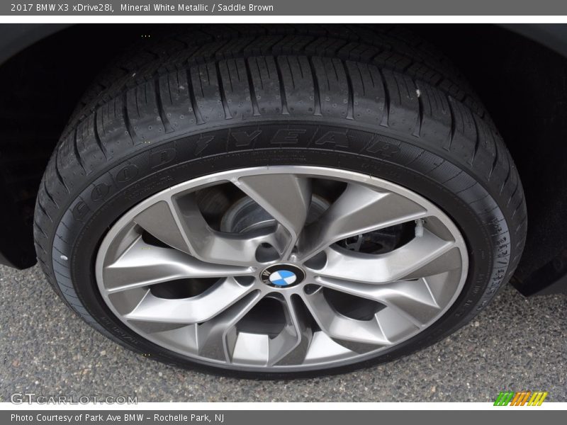 Mineral White Metallic / Saddle Brown 2017 BMW X3 xDrive28i