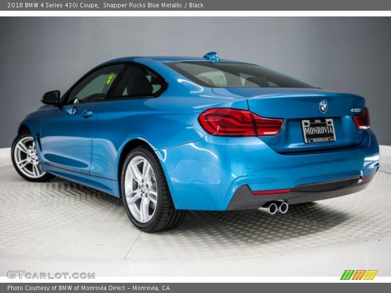 Snapper Rocks Blue Metallic / Black 2018 BMW 4 Series 430i Coupe