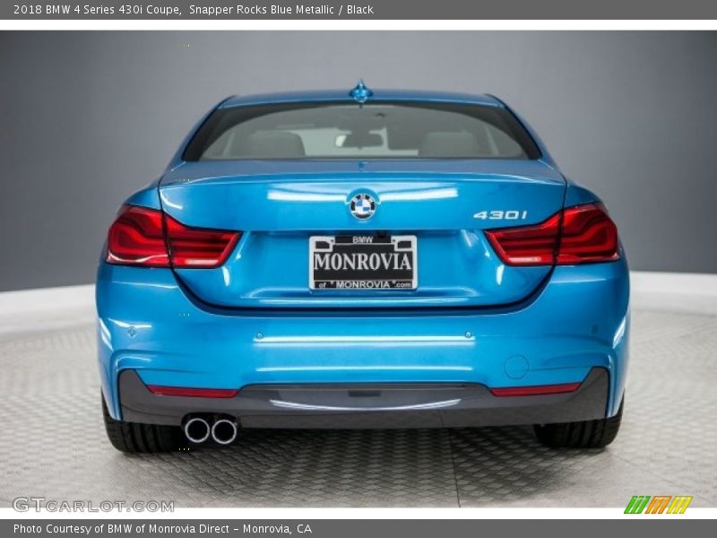 Snapper Rocks Blue Metallic / Black 2018 BMW 4 Series 430i Coupe