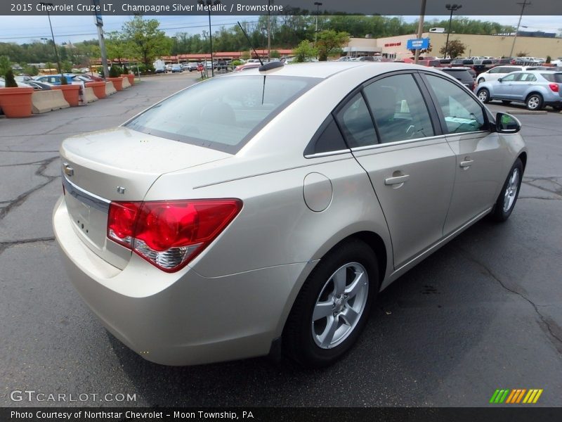 Champagne Silver Metallic / Brownstone 2015 Chevrolet Cruze LT