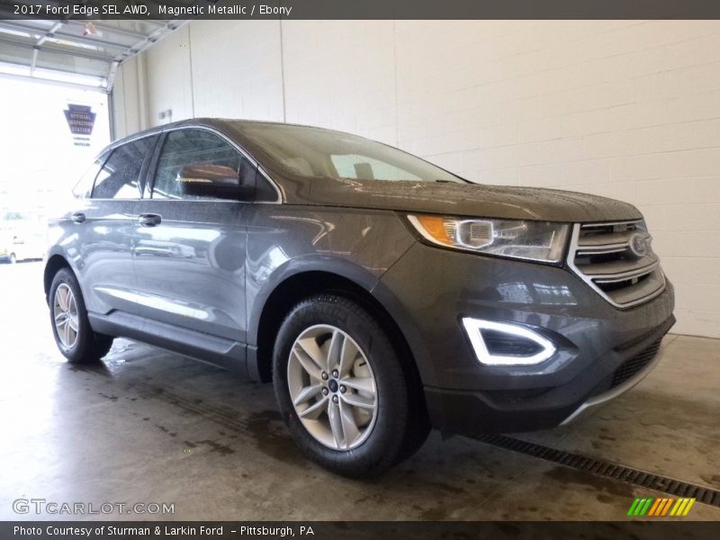 Magnetic Metallic / Ebony 2017 Ford Edge SEL AWD