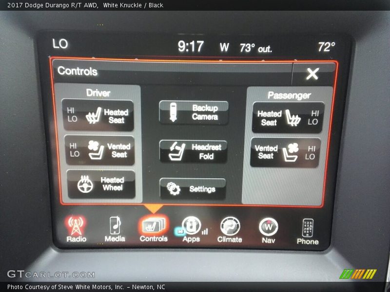 White Knuckle / Black 2017 Dodge Durango R/T AWD