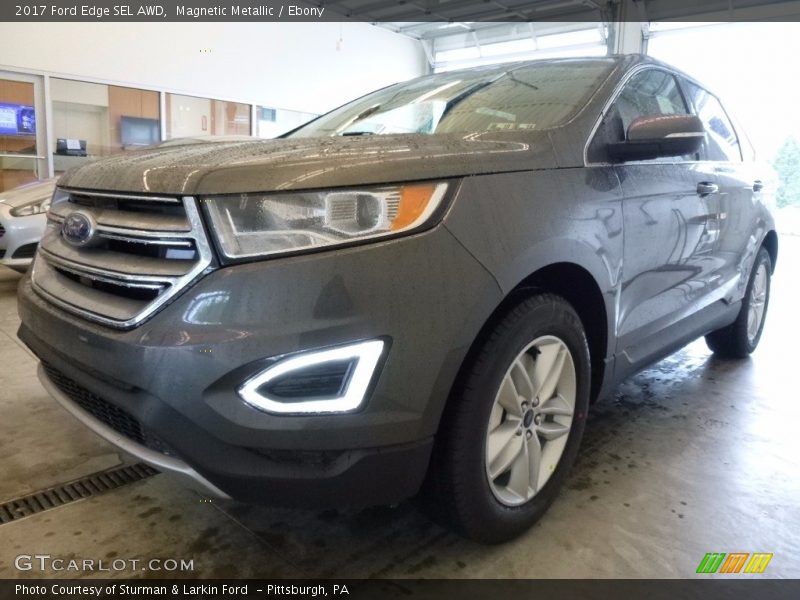 Magnetic Metallic / Ebony 2017 Ford Edge SEL AWD