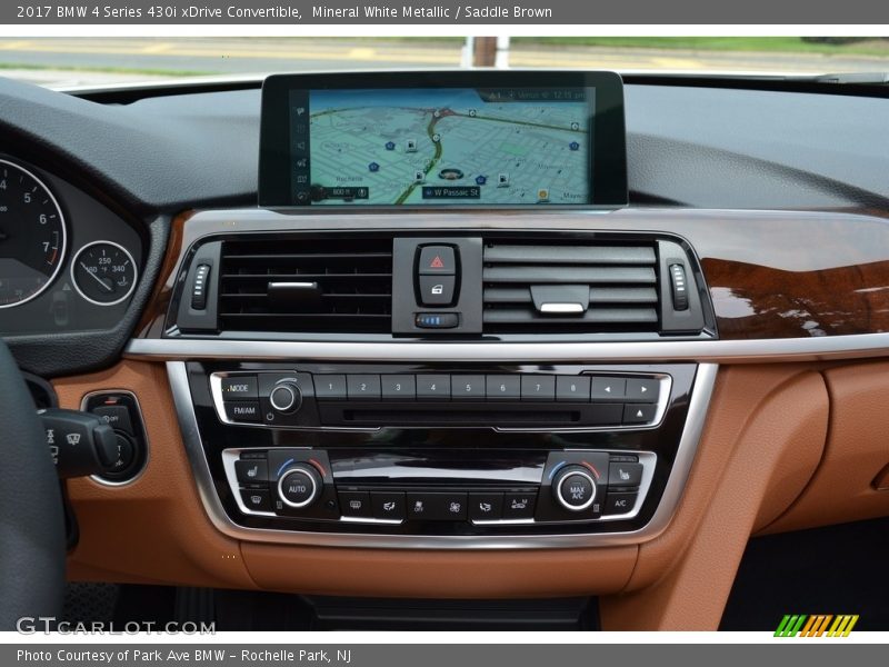 Mineral White Metallic / Saddle Brown 2017 BMW 4 Series 430i xDrive Convertible