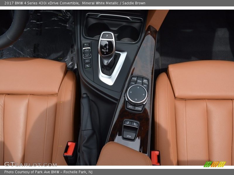 Mineral White Metallic / Saddle Brown 2017 BMW 4 Series 430i xDrive Convertible