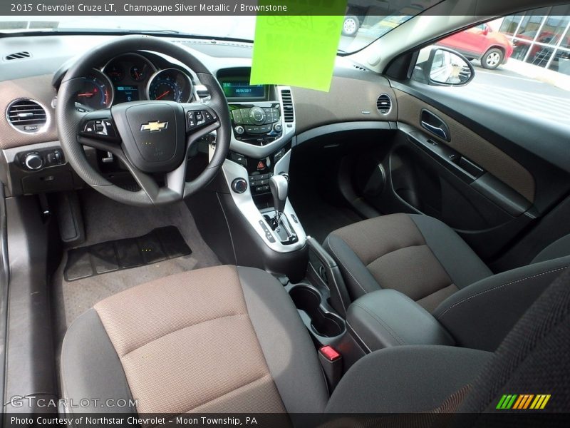 Champagne Silver Metallic / Brownstone 2015 Chevrolet Cruze LT