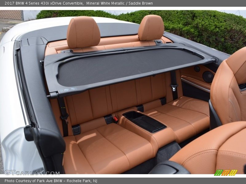 Mineral White Metallic / Saddle Brown 2017 BMW 4 Series 430i xDrive Convertible