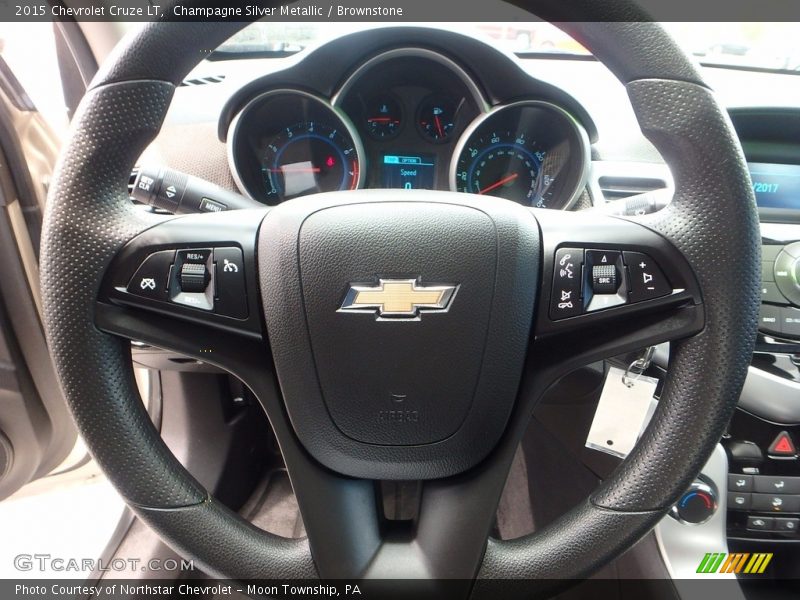 Champagne Silver Metallic / Brownstone 2015 Chevrolet Cruze LT