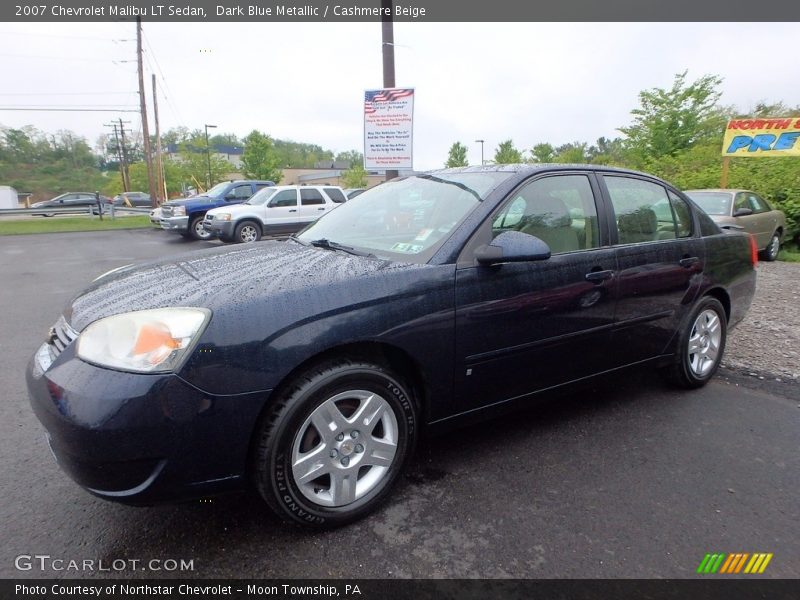 Dark Blue Metallic / Cashmere Beige 2007 Chevrolet Malibu LT Sedan