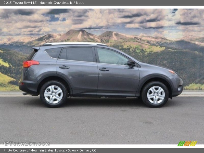 Magnetic Gray Metallic / Black 2015 Toyota RAV4 LE