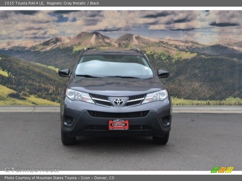 Magnetic Gray Metallic / Black 2015 Toyota RAV4 LE