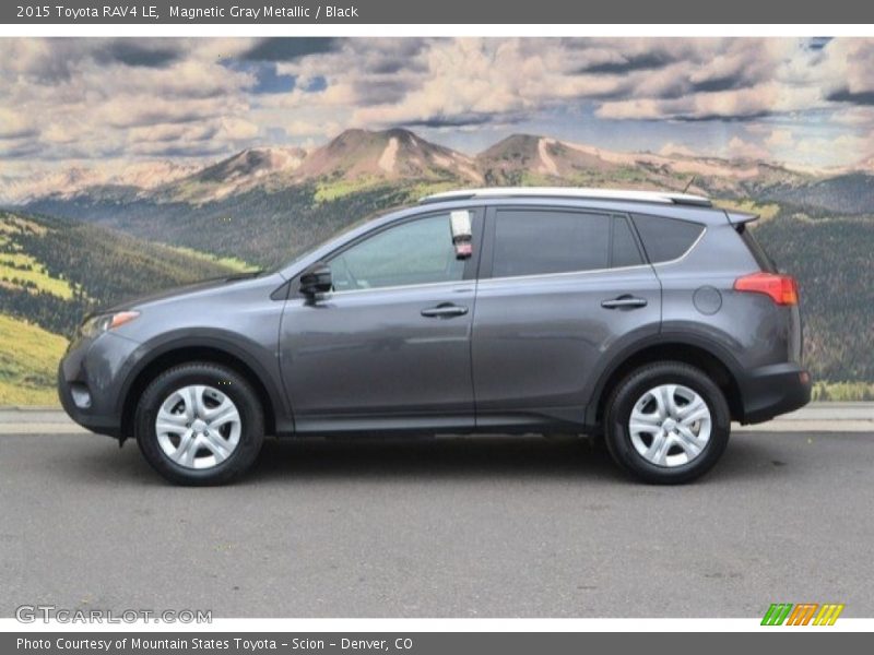 Magnetic Gray Metallic / Black 2015 Toyota RAV4 LE