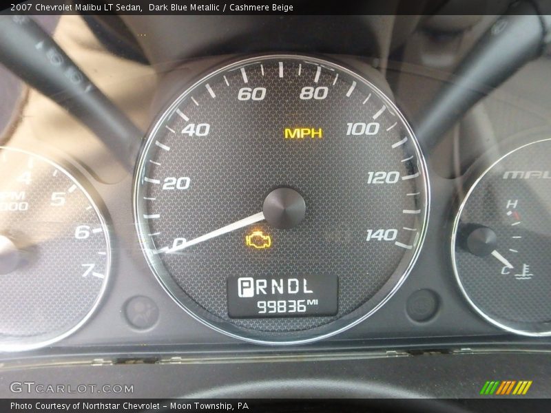 Dark Blue Metallic / Cashmere Beige 2007 Chevrolet Malibu LT Sedan
