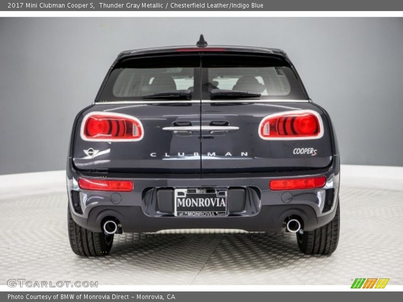 Thunder Gray Metallic / Chesterfield Leather/Indigo Blue 2017 Mini Clubman Cooper S