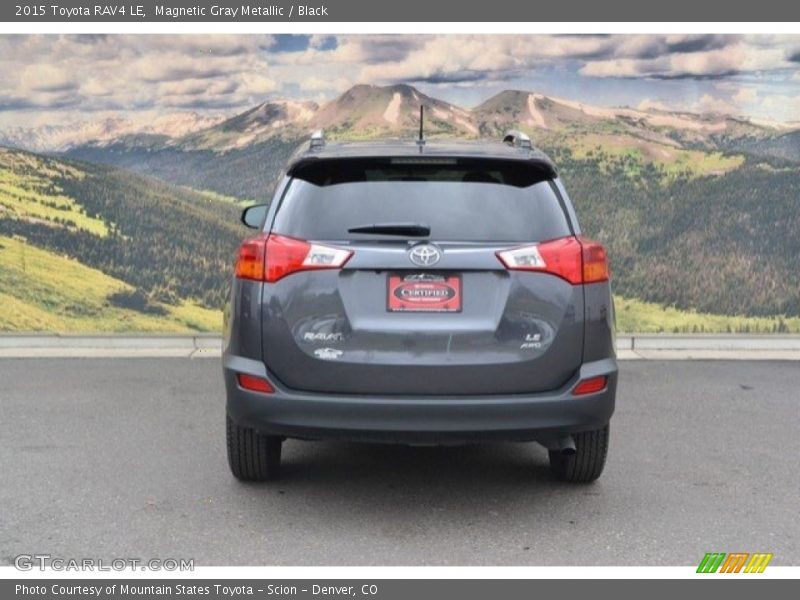 Magnetic Gray Metallic / Black 2015 Toyota RAV4 LE