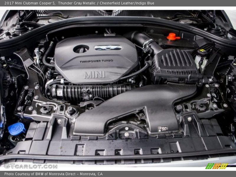 Thunder Gray Metallic / Chesterfield Leather/Indigo Blue 2017 Mini Clubman Cooper S