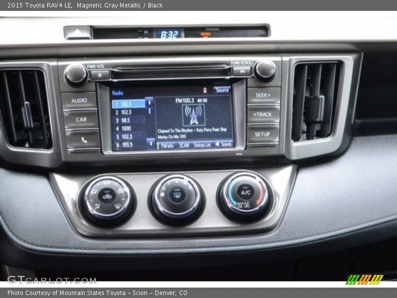 Magnetic Gray Metallic / Black 2015 Toyota RAV4 LE