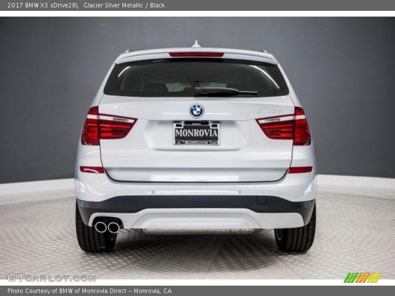 Glacier Silver Metallic / Black 2017 BMW X3 sDrive28i