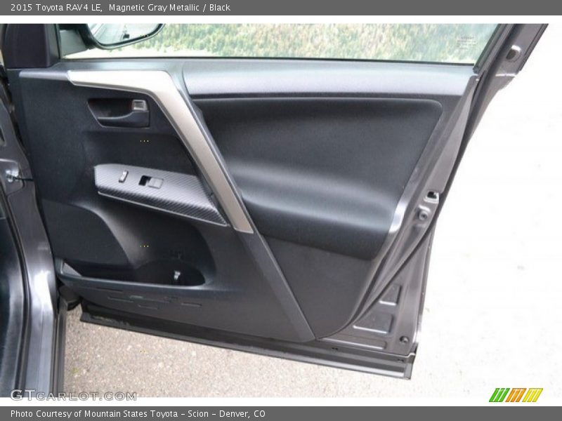Magnetic Gray Metallic / Black 2015 Toyota RAV4 LE
