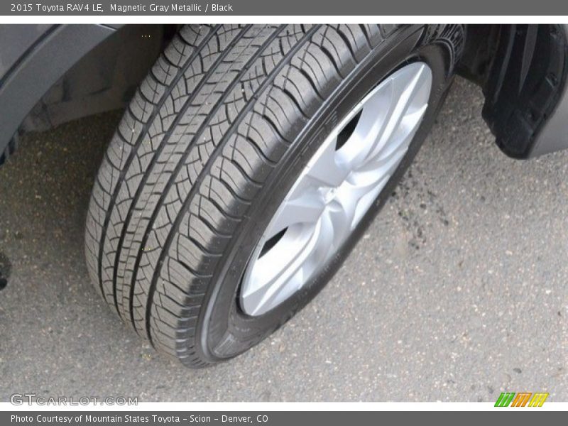 Magnetic Gray Metallic / Black 2015 Toyota RAV4 LE