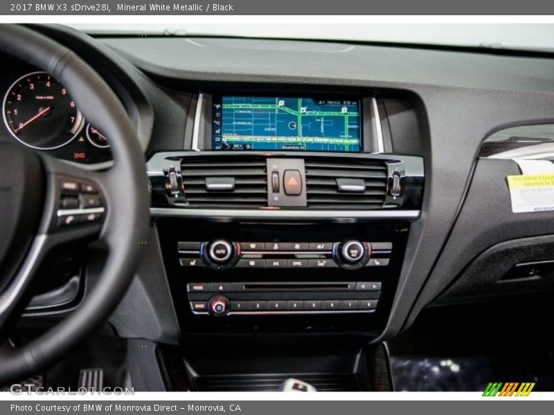 Mineral White Metallic / Black 2017 BMW X3 sDrive28i