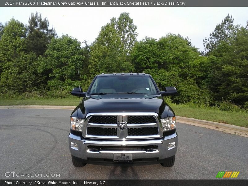 Brilliant Black Crystal Pearl / Black/Diesel Gray 2017 Ram 3500 Tradesman Crew Cab 4x4 Chassis