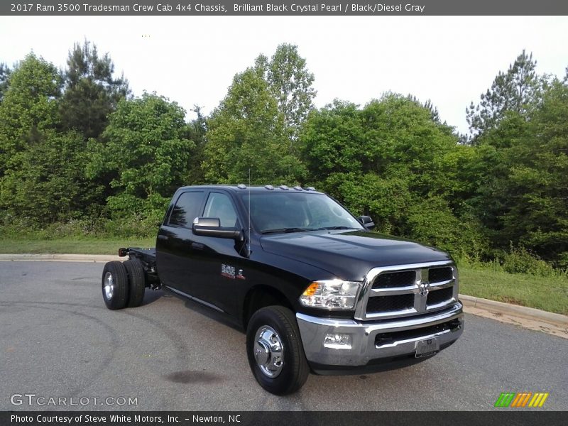 Brilliant Black Crystal Pearl / Black/Diesel Gray 2017 Ram 3500 Tradesman Crew Cab 4x4 Chassis