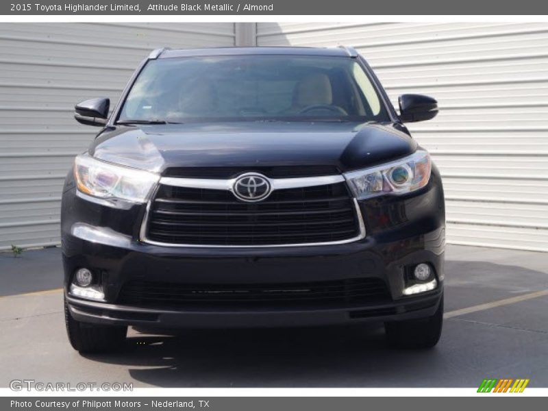Attitude Black Metallic / Almond 2015 Toyota Highlander Limited