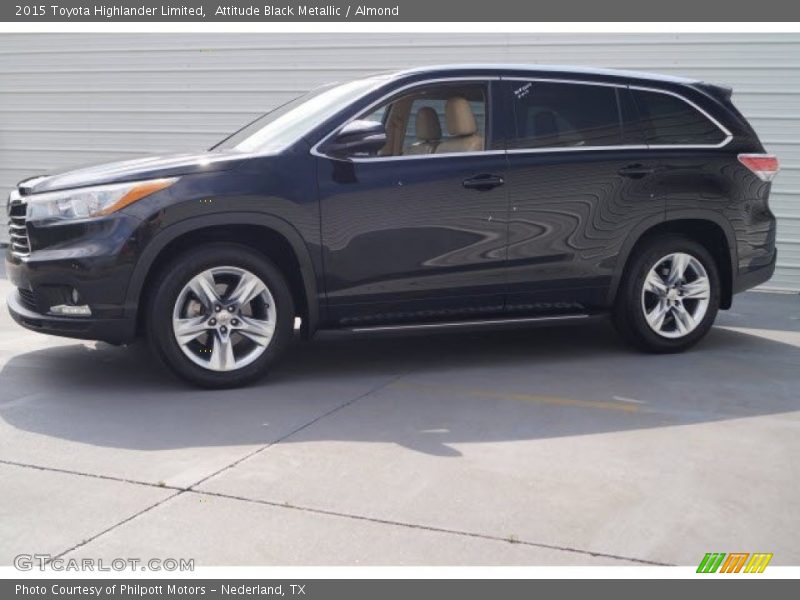 Attitude Black Metallic / Almond 2015 Toyota Highlander Limited