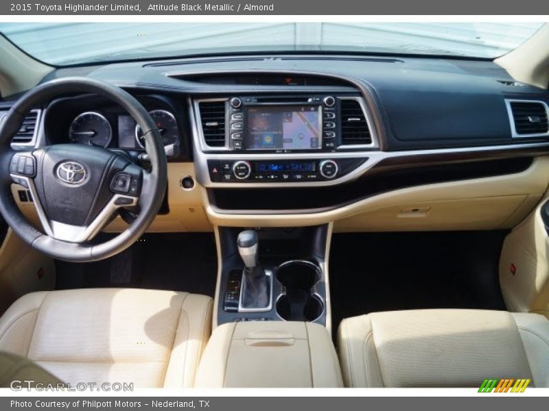 Attitude Black Metallic / Almond 2015 Toyota Highlander Limited