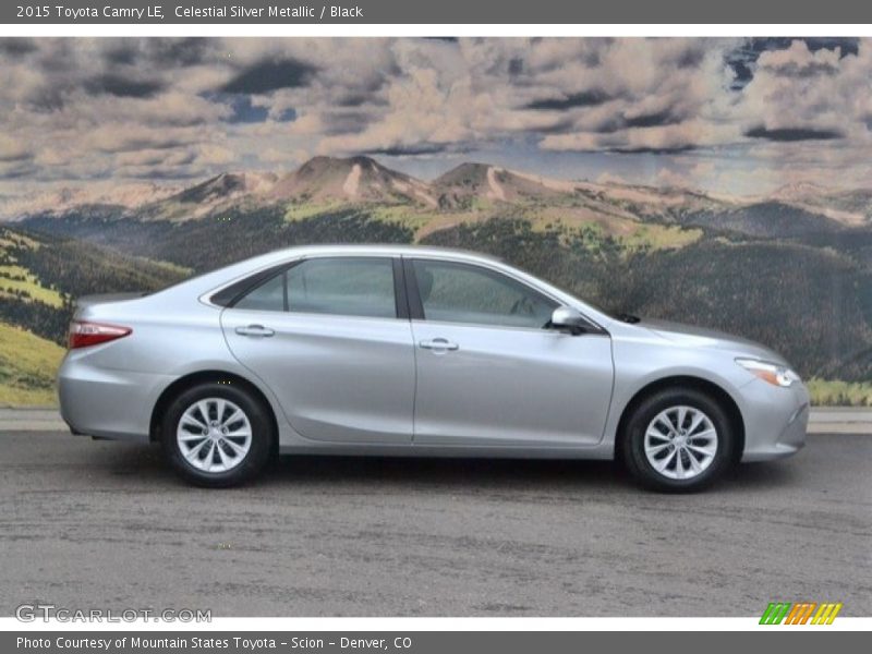 Celestial Silver Metallic / Black 2015 Toyota Camry LE