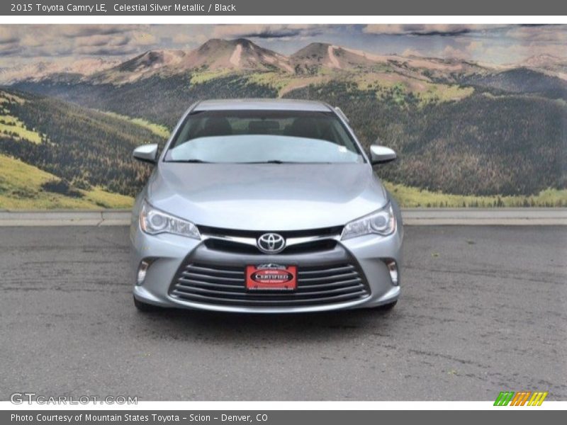 Celestial Silver Metallic / Black 2015 Toyota Camry LE