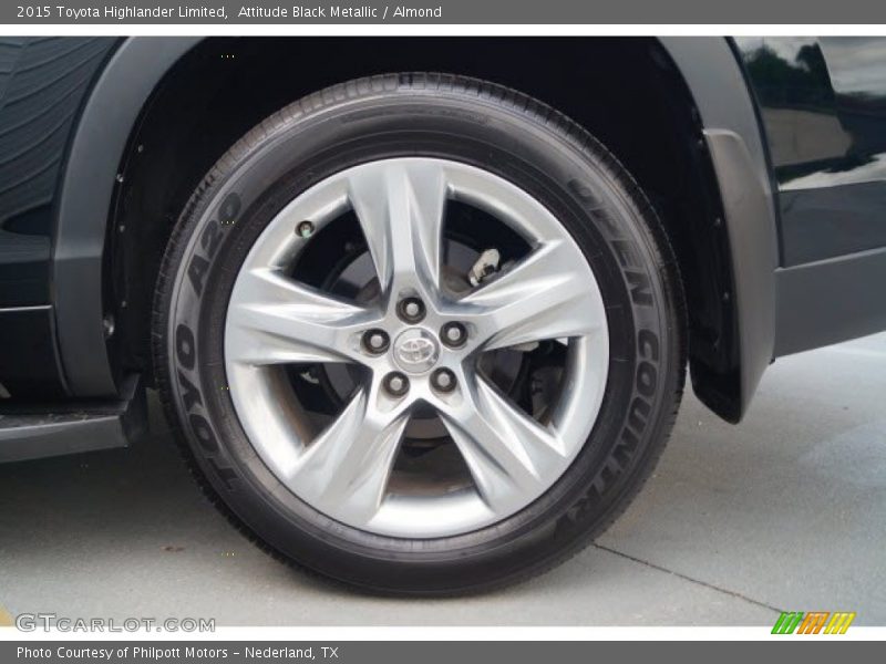 Attitude Black Metallic / Almond 2015 Toyota Highlander Limited