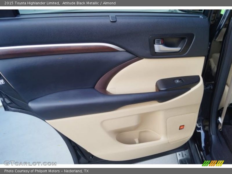 Attitude Black Metallic / Almond 2015 Toyota Highlander Limited