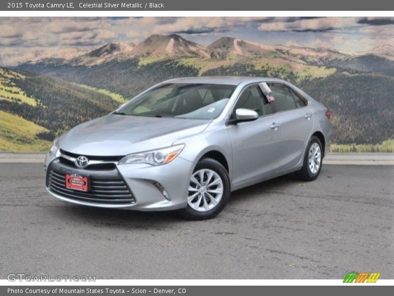 Celestial Silver Metallic / Black 2015 Toyota Camry LE