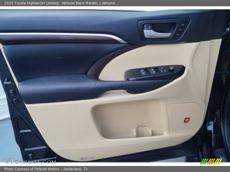 Attitude Black Metallic / Almond 2015 Toyota Highlander Limited