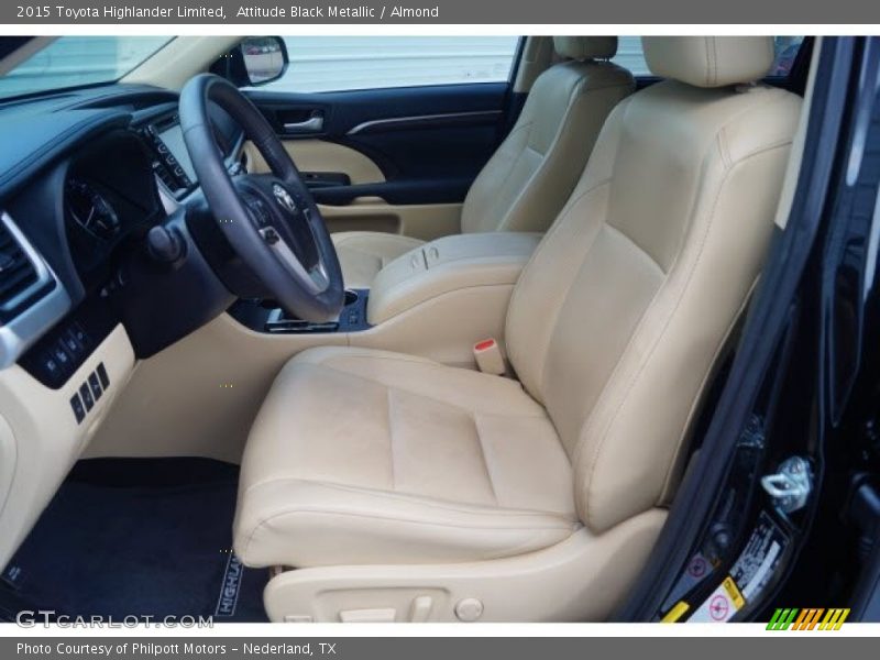 Attitude Black Metallic / Almond 2015 Toyota Highlander Limited