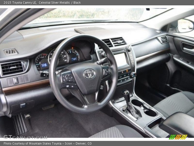 Celestial Silver Metallic / Black 2015 Toyota Camry LE