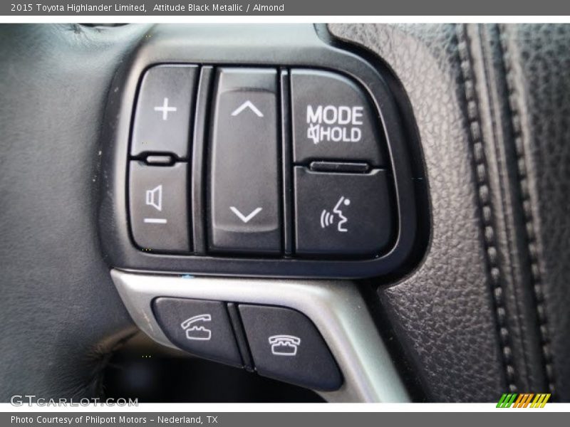Attitude Black Metallic / Almond 2015 Toyota Highlander Limited