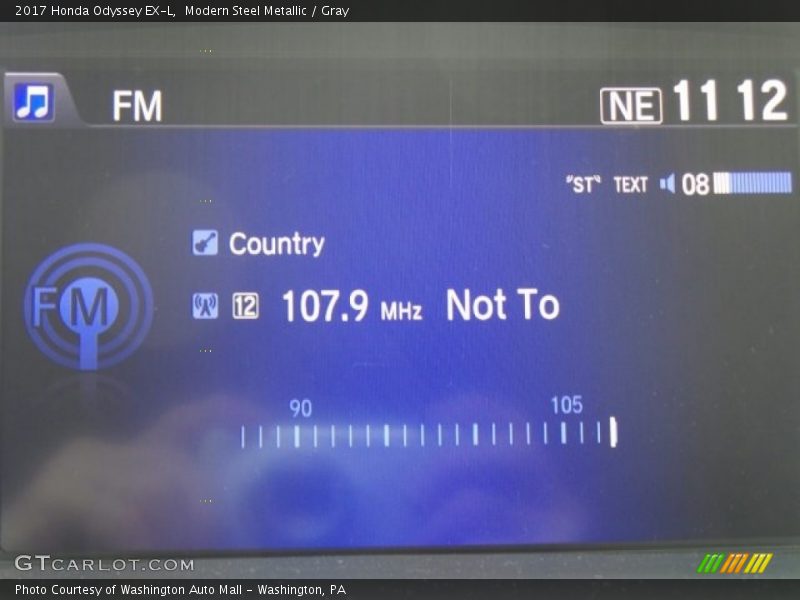 Modern Steel Metallic / Gray 2017 Honda Odyssey EX-L