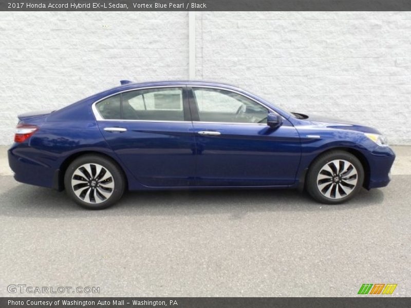 Vortex Blue Pearl / Black 2017 Honda Accord Hybrid EX-L Sedan