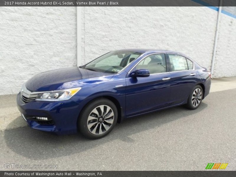 Vortex Blue Pearl / Black 2017 Honda Accord Hybrid EX-L Sedan