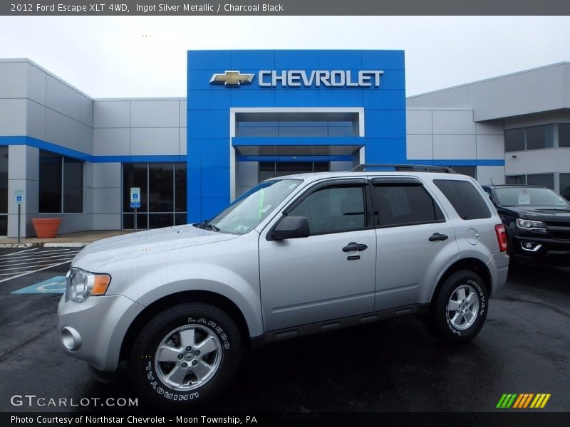 Ingot Silver Metallic / Charcoal Black 2012 Ford Escape XLT 4WD