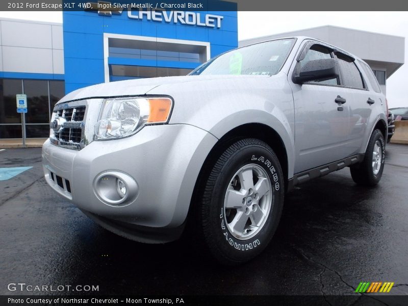 Ingot Silver Metallic / Charcoal Black 2012 Ford Escape XLT 4WD