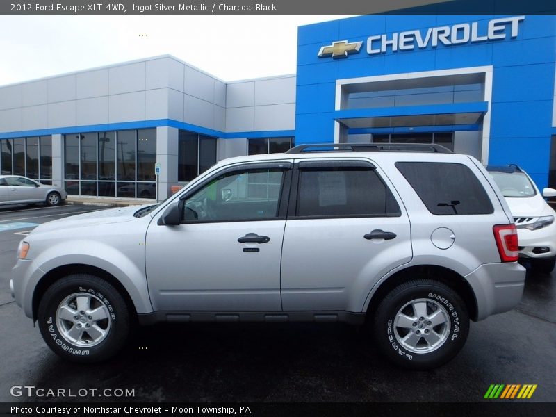 Ingot Silver Metallic / Charcoal Black 2012 Ford Escape XLT 4WD