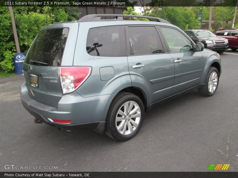 Sage Green Metallic / Platinum 2011 Subaru Forester 2.5 X Premium