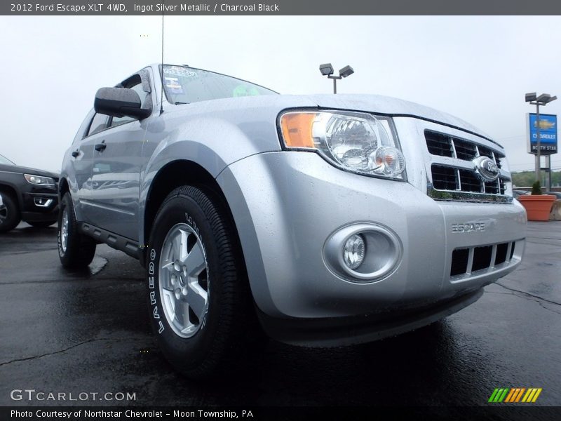 Ingot Silver Metallic / Charcoal Black 2012 Ford Escape XLT 4WD