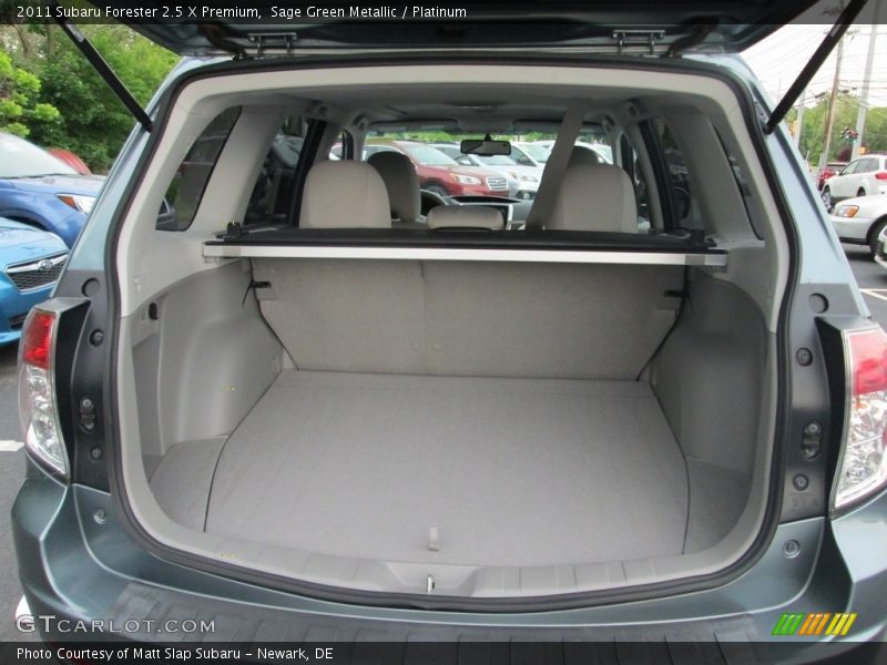 Sage Green Metallic / Platinum 2011 Subaru Forester 2.5 X Premium